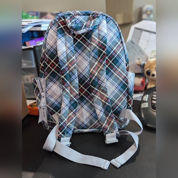NWT VERA BRADLEY Compact Backpack Snowy Plaid - Picture 5 of 9